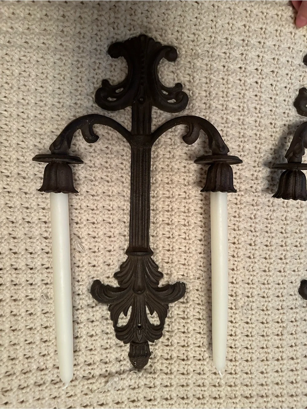Ornate Cast Iron Wall Sconces - Decorative Home Wall Decor